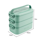 Stackable Bento Lunch Box with Handle 3 Layer, KT0047