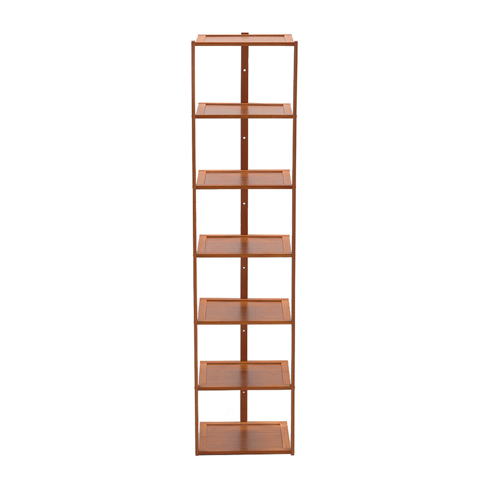 7 Tiers Bamboo Shoe Rack Entryway Hallway Shoe Shelf