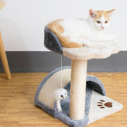 Sisal Cat Scratching Post with Plush Perch