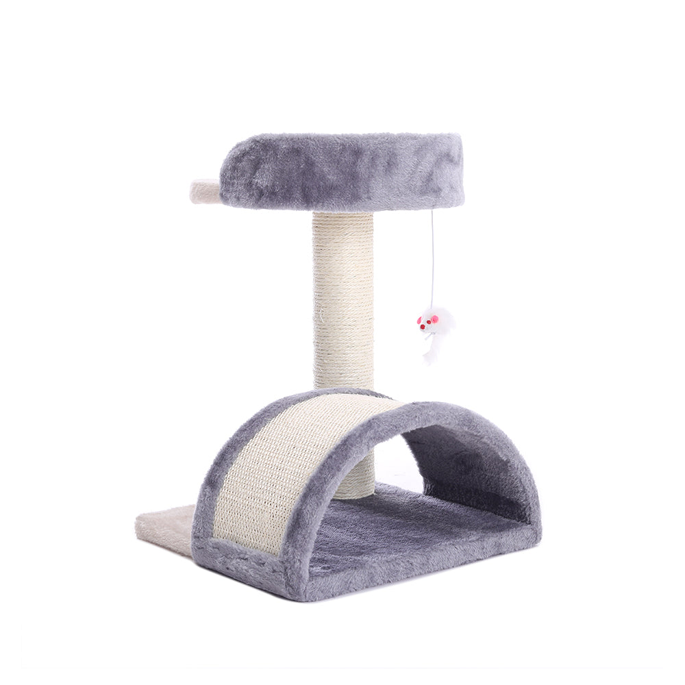 Sisal Cat Scratching Post with Plush Perch