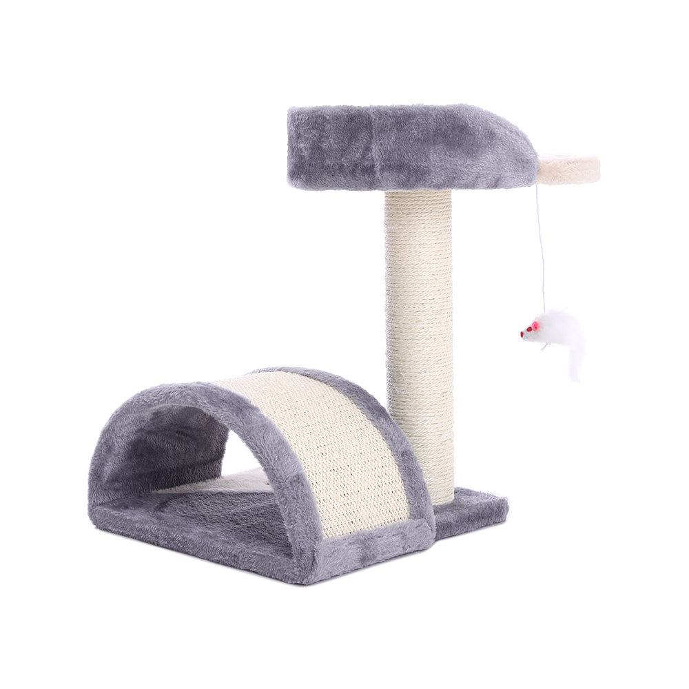 Sisal Cat Scratching Post with Plush Perch