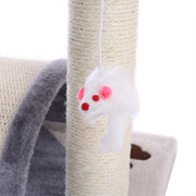 Sisal Cat Scratching Post with Plush Perch