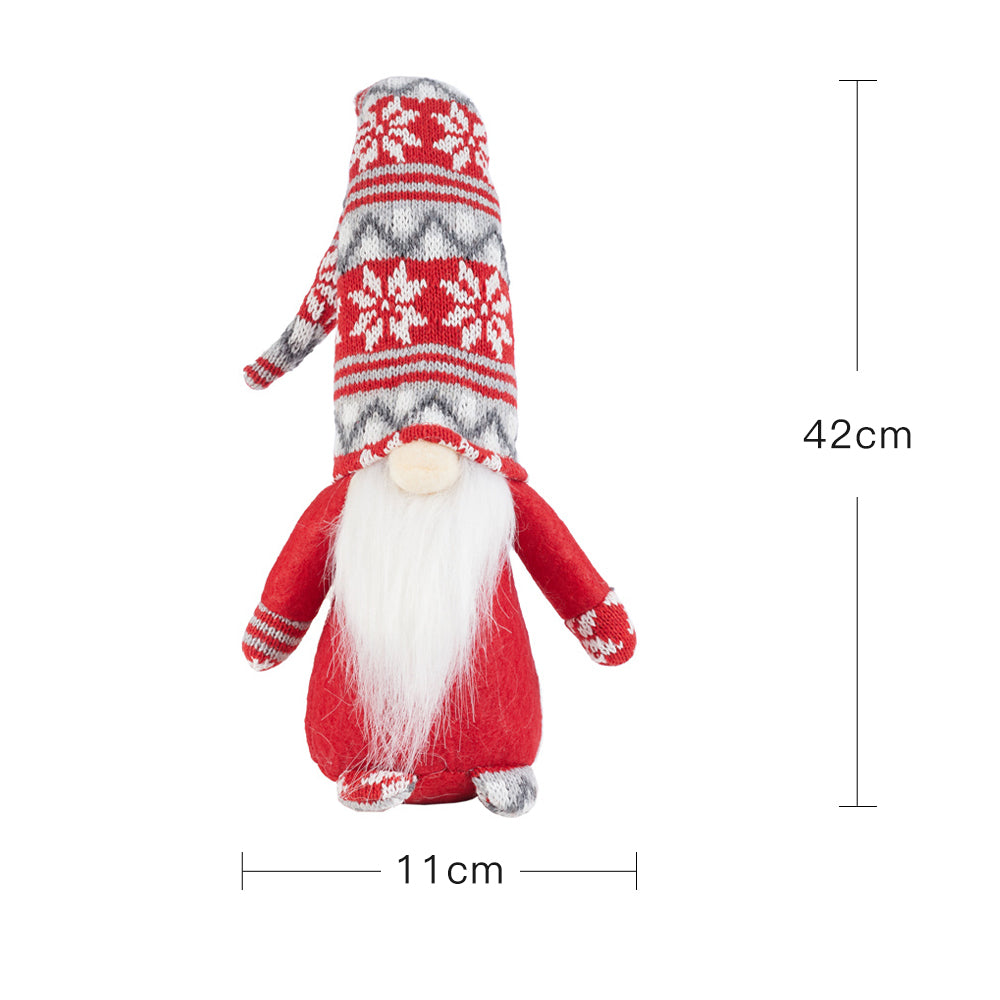 Christmas Santa Gnome Plush Doll Ornament Elf Decor