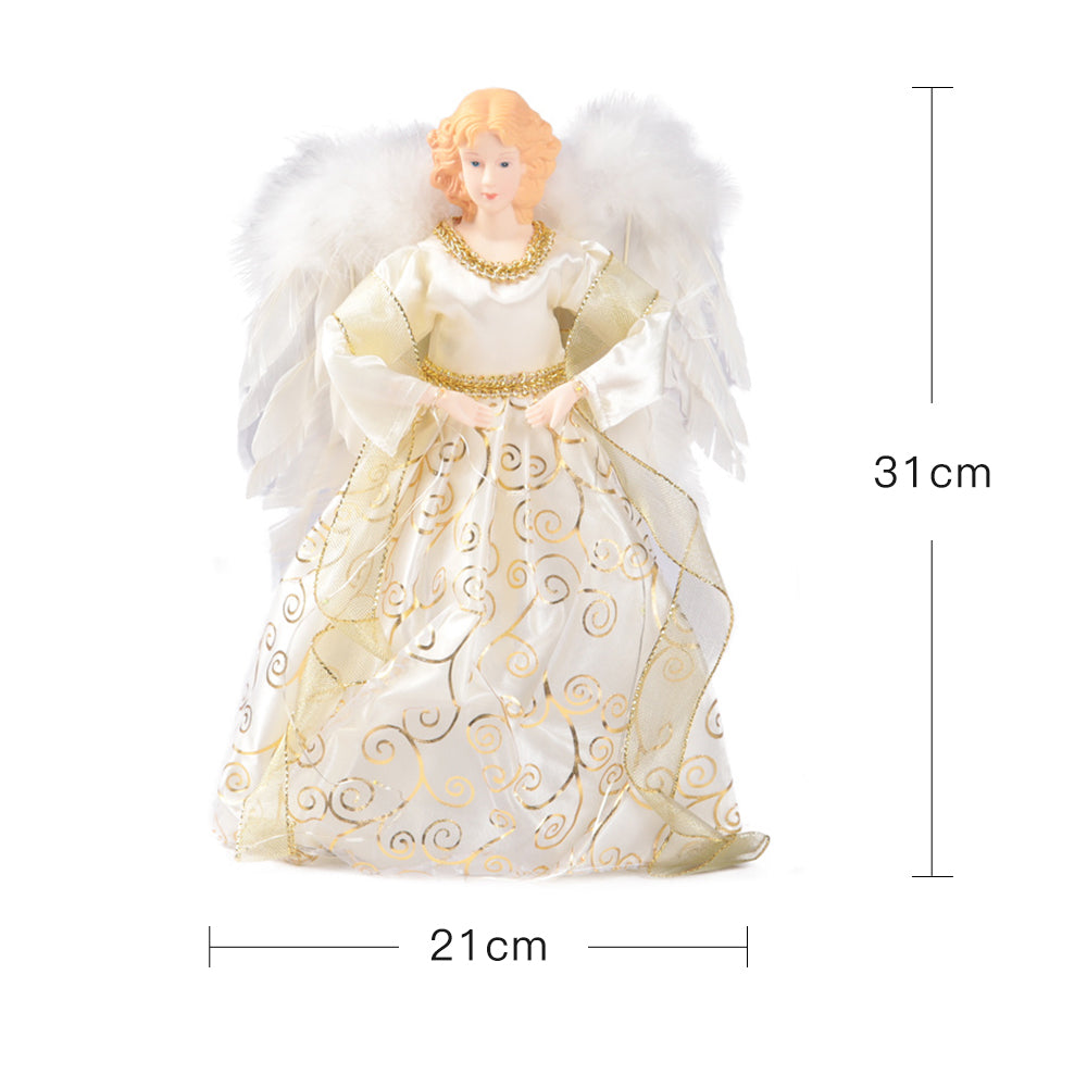 Angel Christmas Tree Topper with Multi LED Lights Home Decor