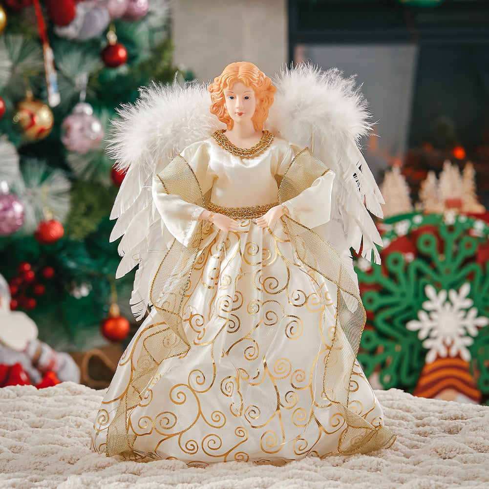 Angel Christmas Tree Topper with Multi LED Lights Home Decor