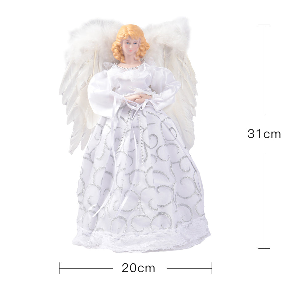 Angel Christmas Tree Topper with LED Lights Home Decor