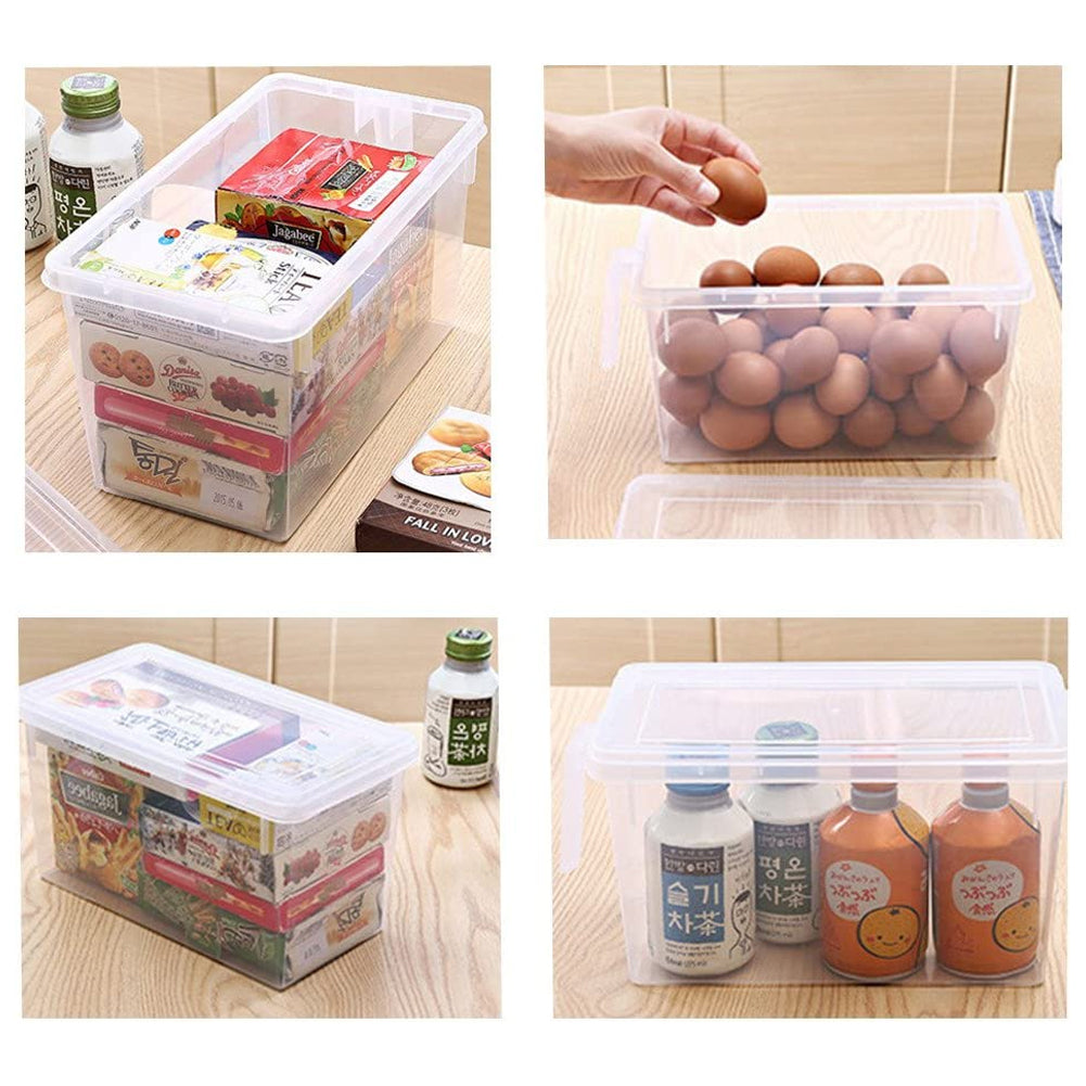 4Pcs Clear Refrigerator Food Storage Container