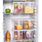 4Pcs Clear Refrigerator Food Storage Container