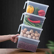 4Pcs Clear Refrigerator Food Storage Container