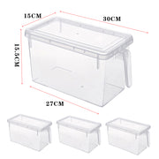 4Pcs Clear Refrigerator Food Storage Container