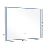 Frameless Anti-Fog Dimmable LED Wall Mirror