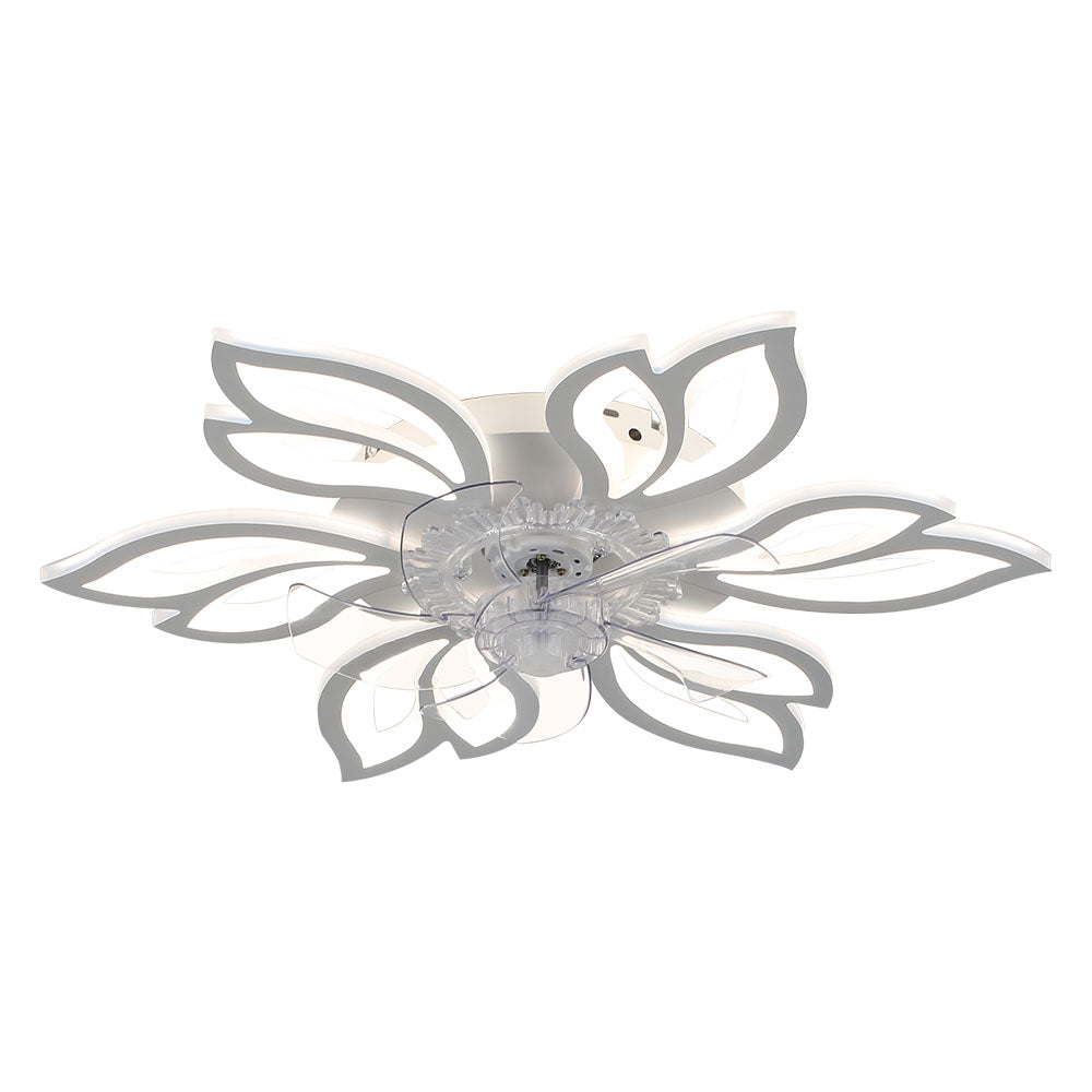 Modern Flower Shape Ceiling Fan with Light