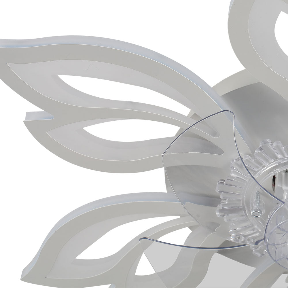 Modern Flower Shape Ceiling Fan with Light