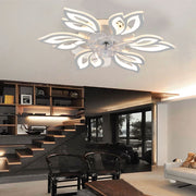 Modern Flower Shape Ceiling Fan with Light