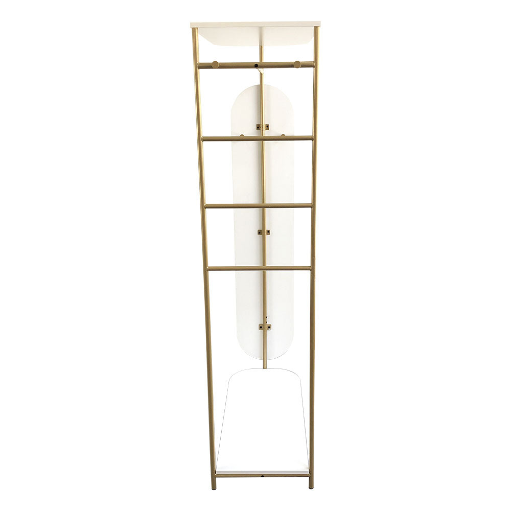 Modern Metal Clothes Rail with Mirror