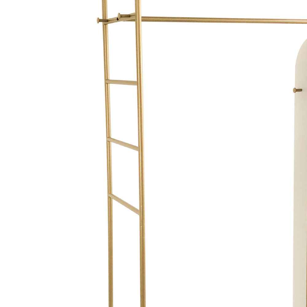 Modern Metal Clothes Rail with Mirror