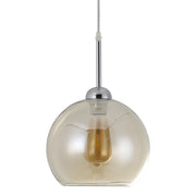 1 Light Globe Hanging Ceiling Light with Glass Lampshade