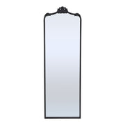 Antique Black Metal Floor Mirror