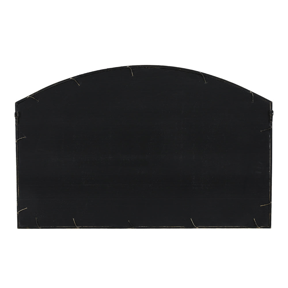 Arched Wall Mirror for Decor Modern Black Framed