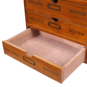 Rustic 4-Drawer Wooden Organizer Box