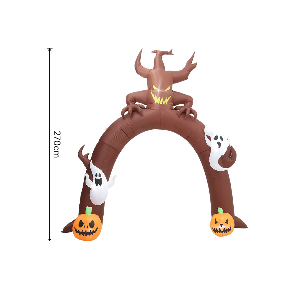 Arch Ghost Pumpkins Halloween Inflatable