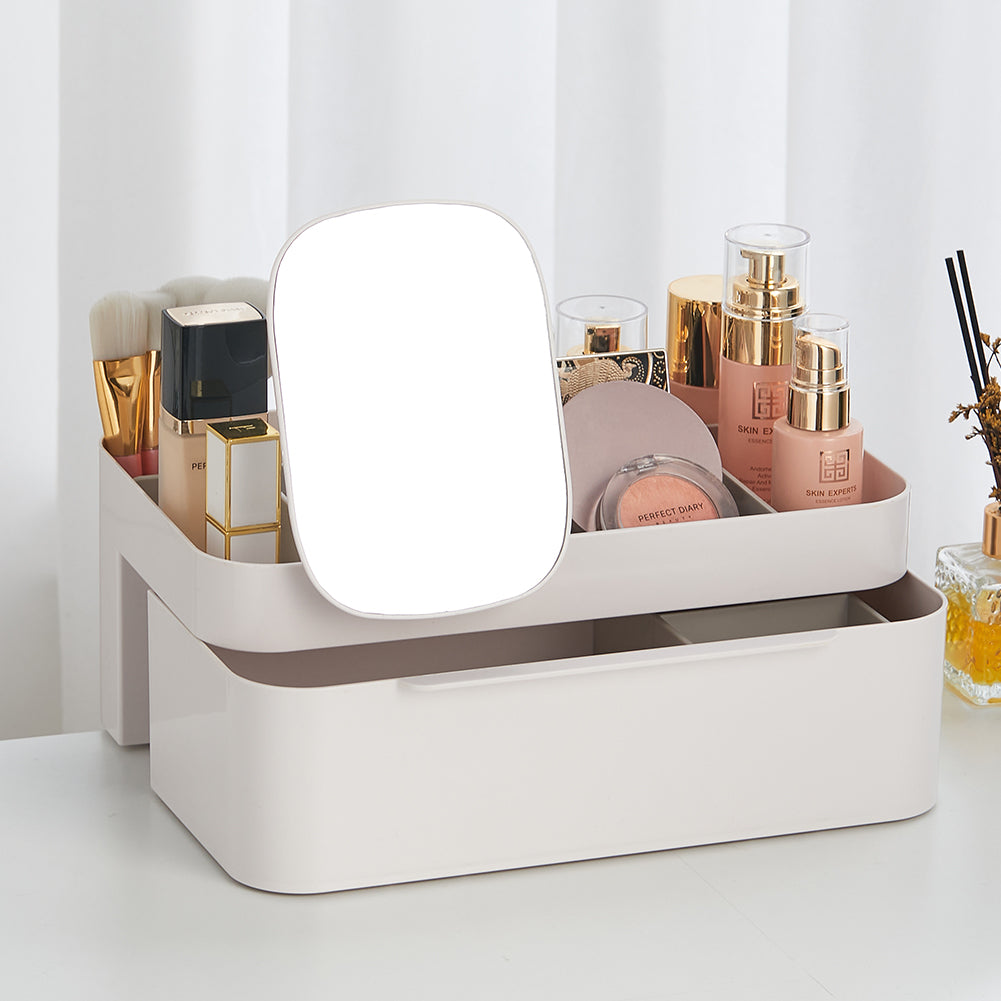 Makeup Cosmetic Organizer with Mirror