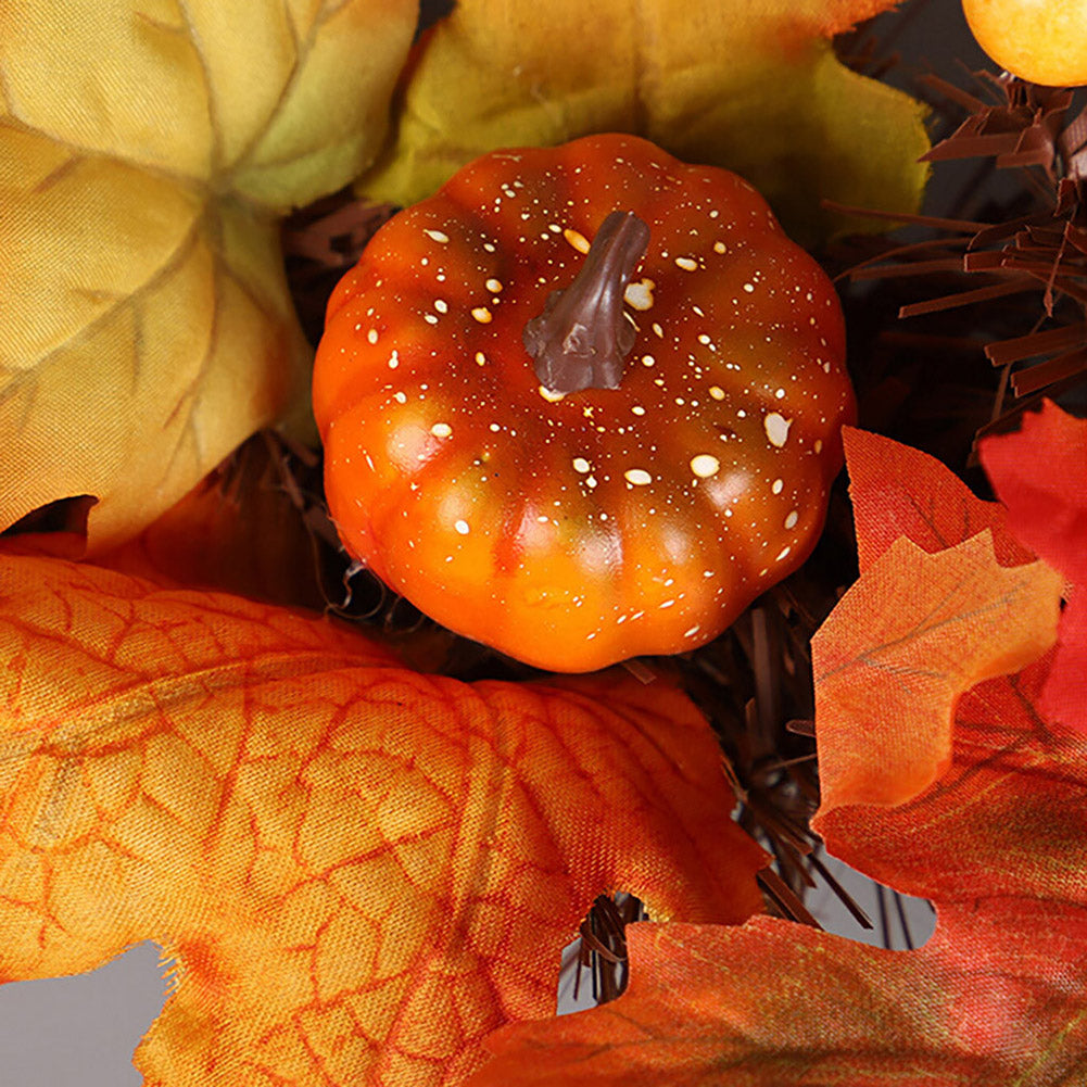 Artificial Maple Leaf Wreath Outdoor Decoration for Halloween