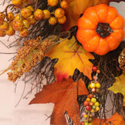 Artificial Autumn Halloween Prelit Wreath Thanksgiving Decorations