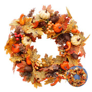 Artificial Wreath for Halloween Thanksgiving Decor