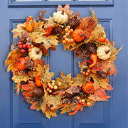 Artificial Wreath for Halloween Thanksgiving Decor