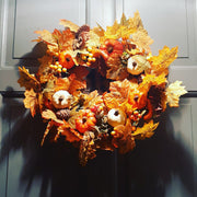 Artificial Wreath for Halloween Thanksgiving Decor