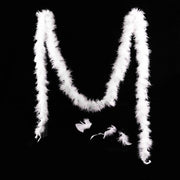 2M White Feather Boa Suitable for Party Wedding Christmas Tree Decoration