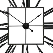 Modern Square Oversized Decorative Metal Wall Clock