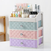 Multi-colour Plastic Makeup Organizer with 3 Drawers