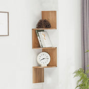 3/5 Tier Wall Corner Bookcase Wall Storage Shelf