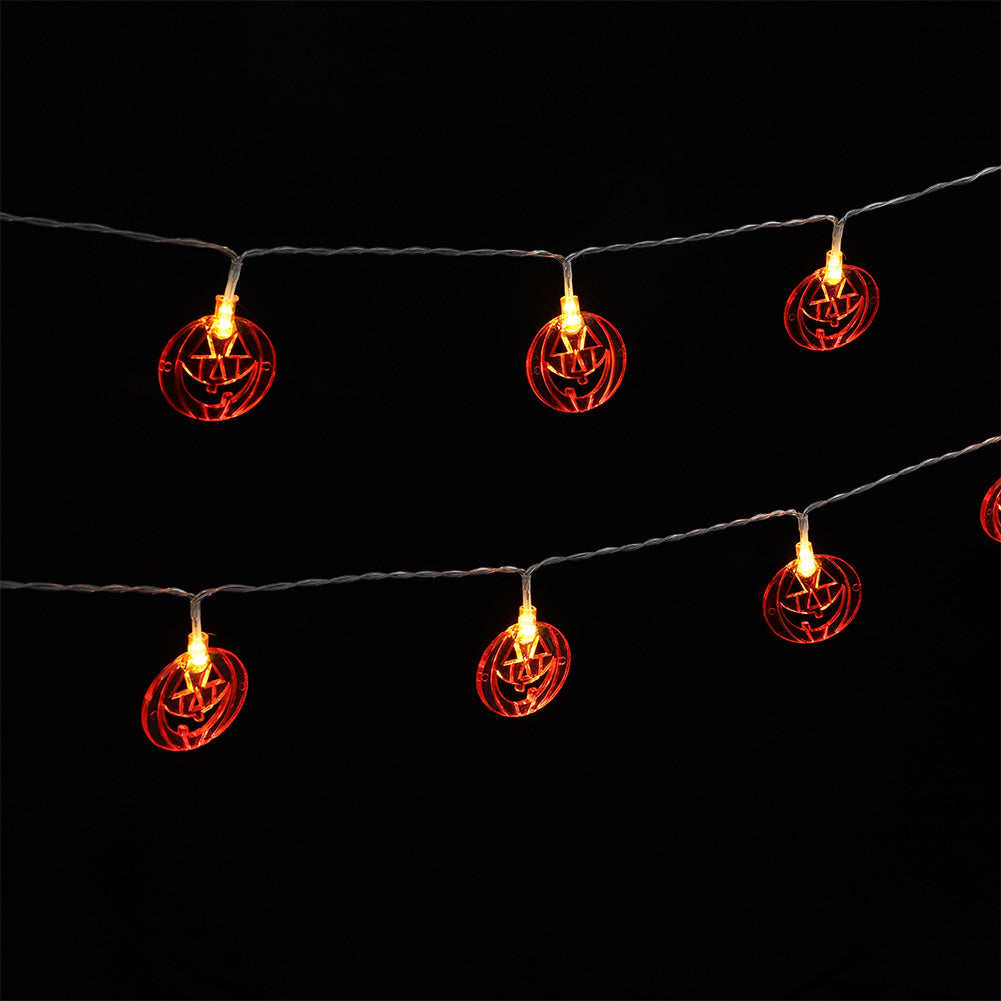 Halloween Smiley Pumpkin LED String Lights Party Decor