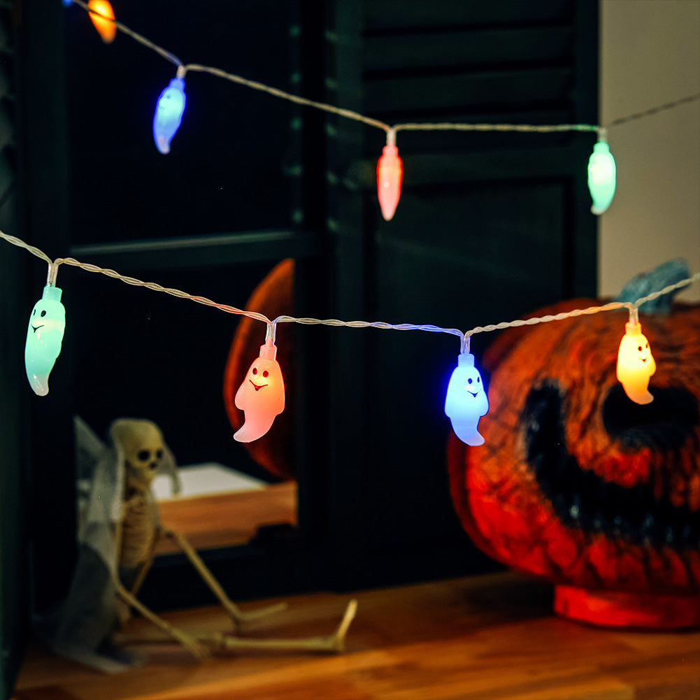 Halloween 20 LED Ghost String Lights for Decoration