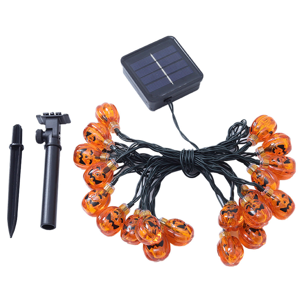 Decorative Pumpkin Halloween Solar Powered LED String Lights