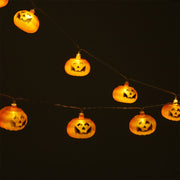 Halloween Pumpkin LED String Lights Battery Operated Decor