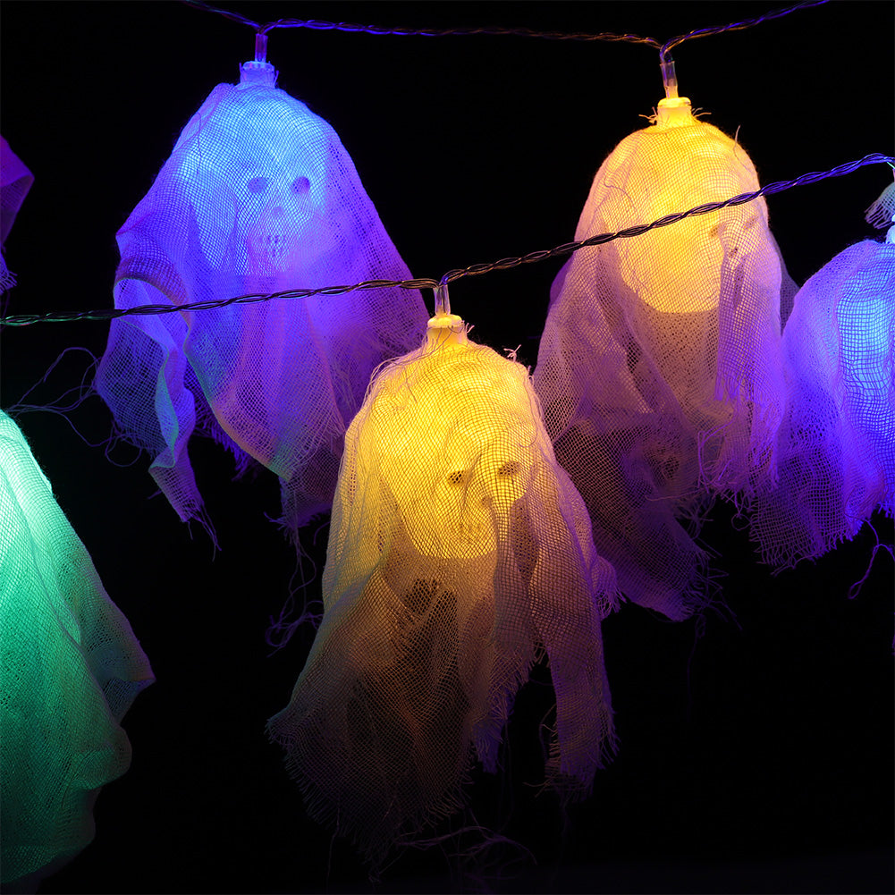 Halloween LED String Lights 20 Skull Lights for Indoor Outdoor