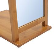 Free Standing Full Length Mirror with Clothes Rack