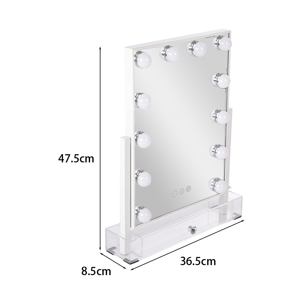 Rectangular Hollywood Vanity Makeup Mirror