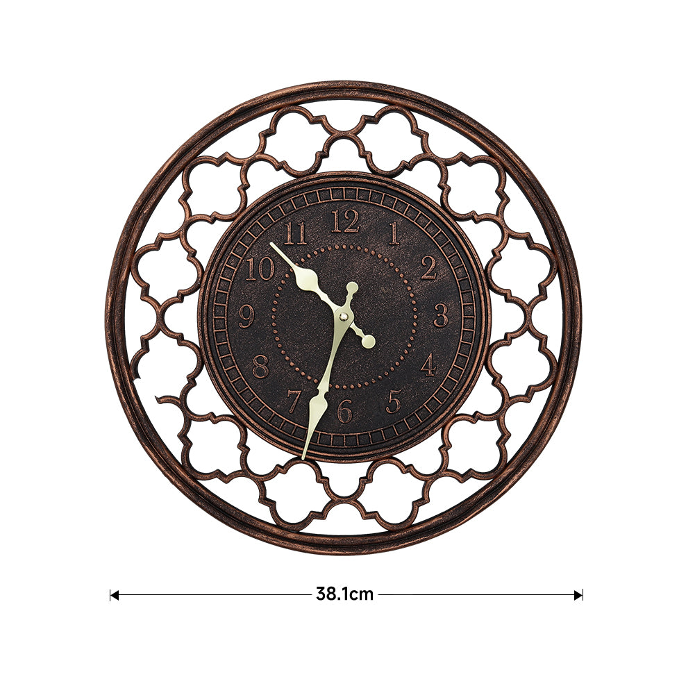 15-inch Retro Cut-out Table Desk Clock Resin