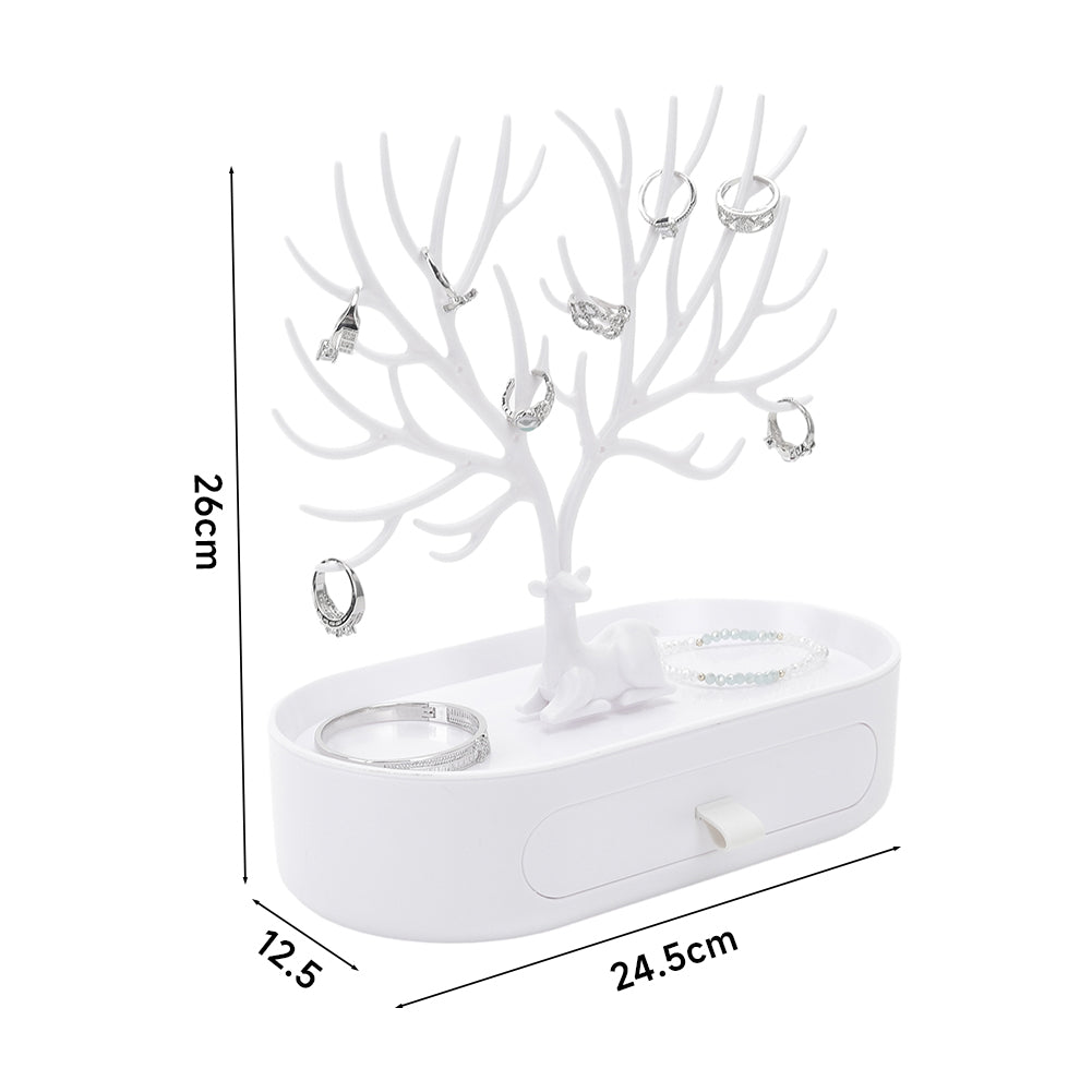 Plastic Antlers Tree Jewelry Organizer Stand