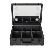 Lighted Cosmetic Train Case with Mirror