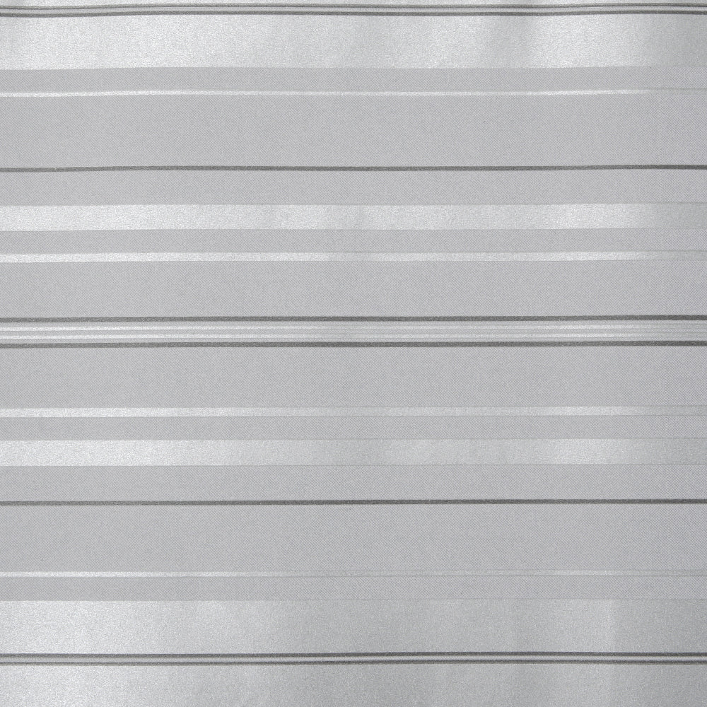 Modern Metallic Silver and Grey Striped Wallpaper