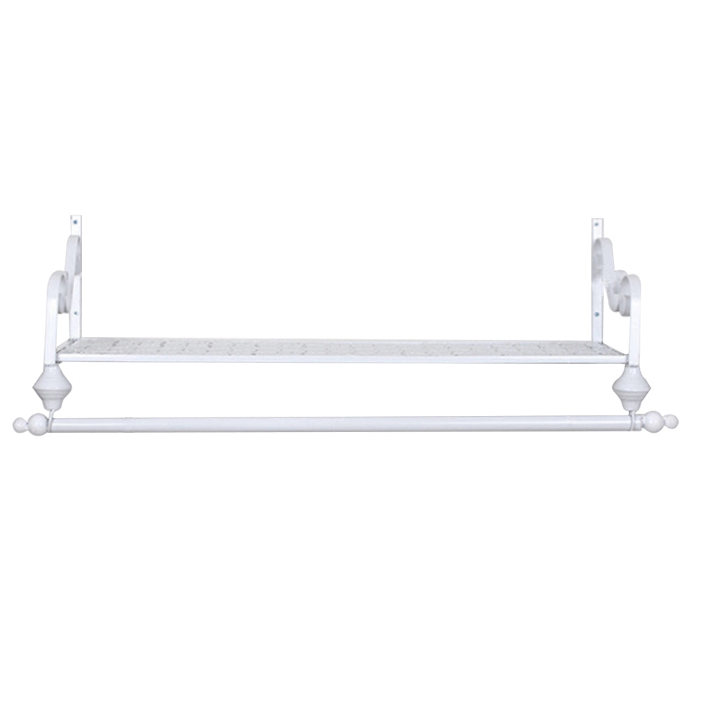 Wall Mounted Metal Clothes Garment Shop Display Rack with Shelf