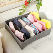 3 Packs Underwear Drawer Organizer Storage Box Bra Tidy Socks Ties Draw Divider