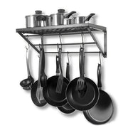 Kitchen Wall Mounted Metal Pot Rack with Hangers