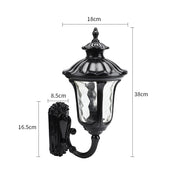 Traditional Textured Black Outdoor Wall Lantern